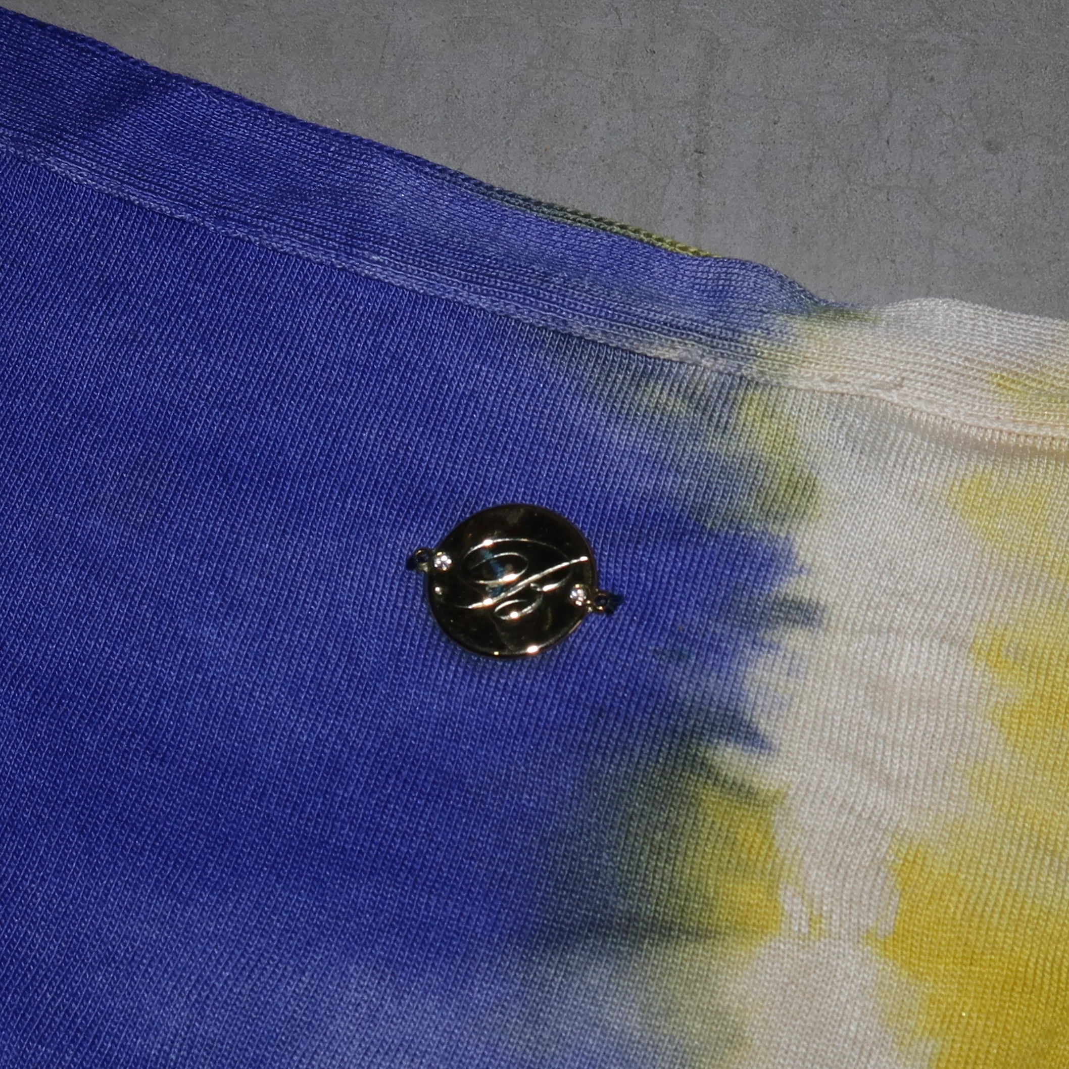 Blumarine SS2010 Silk Tie Dye Mini Dress - Image 8