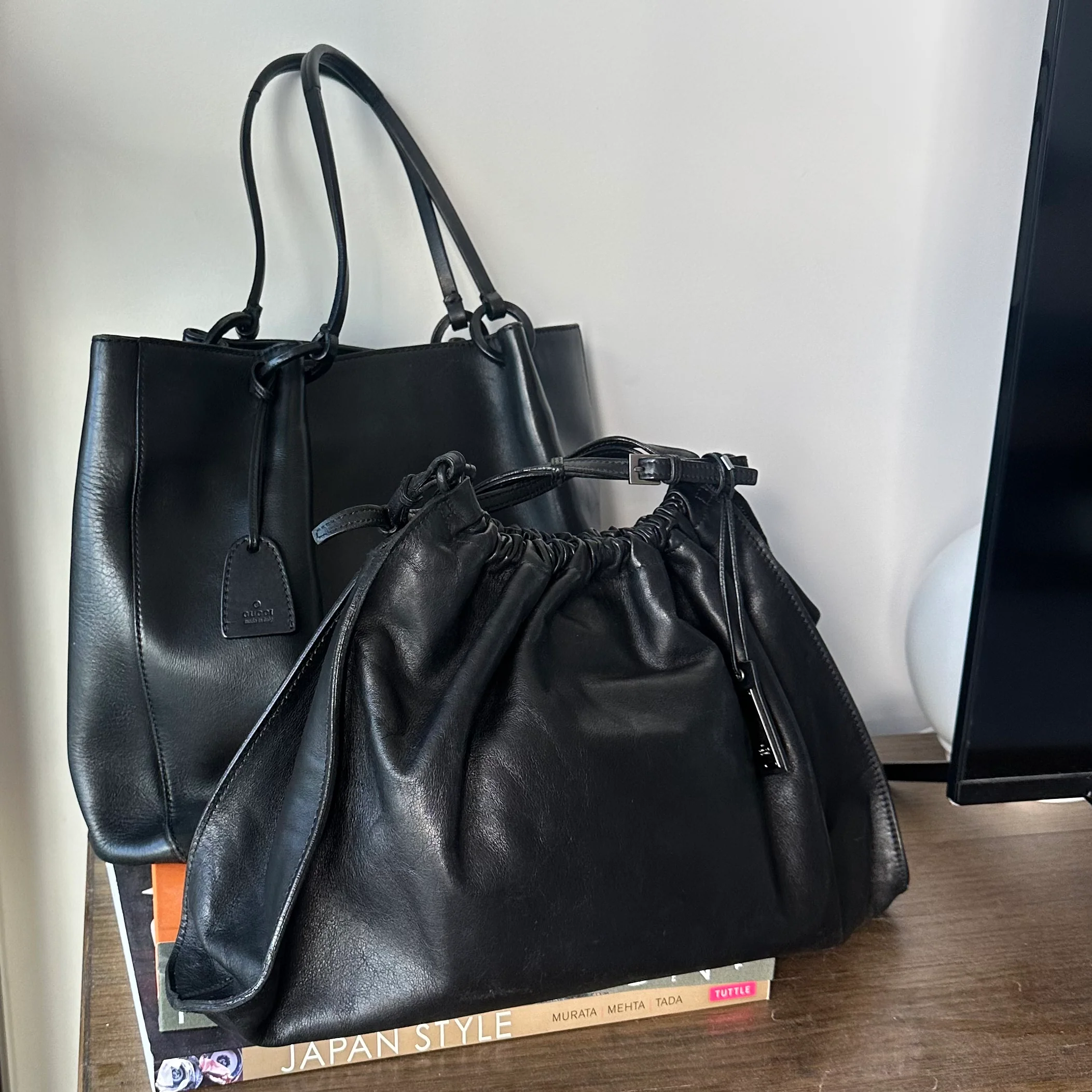Gucci by Tom Ford Black Leather Bag - Image 6
