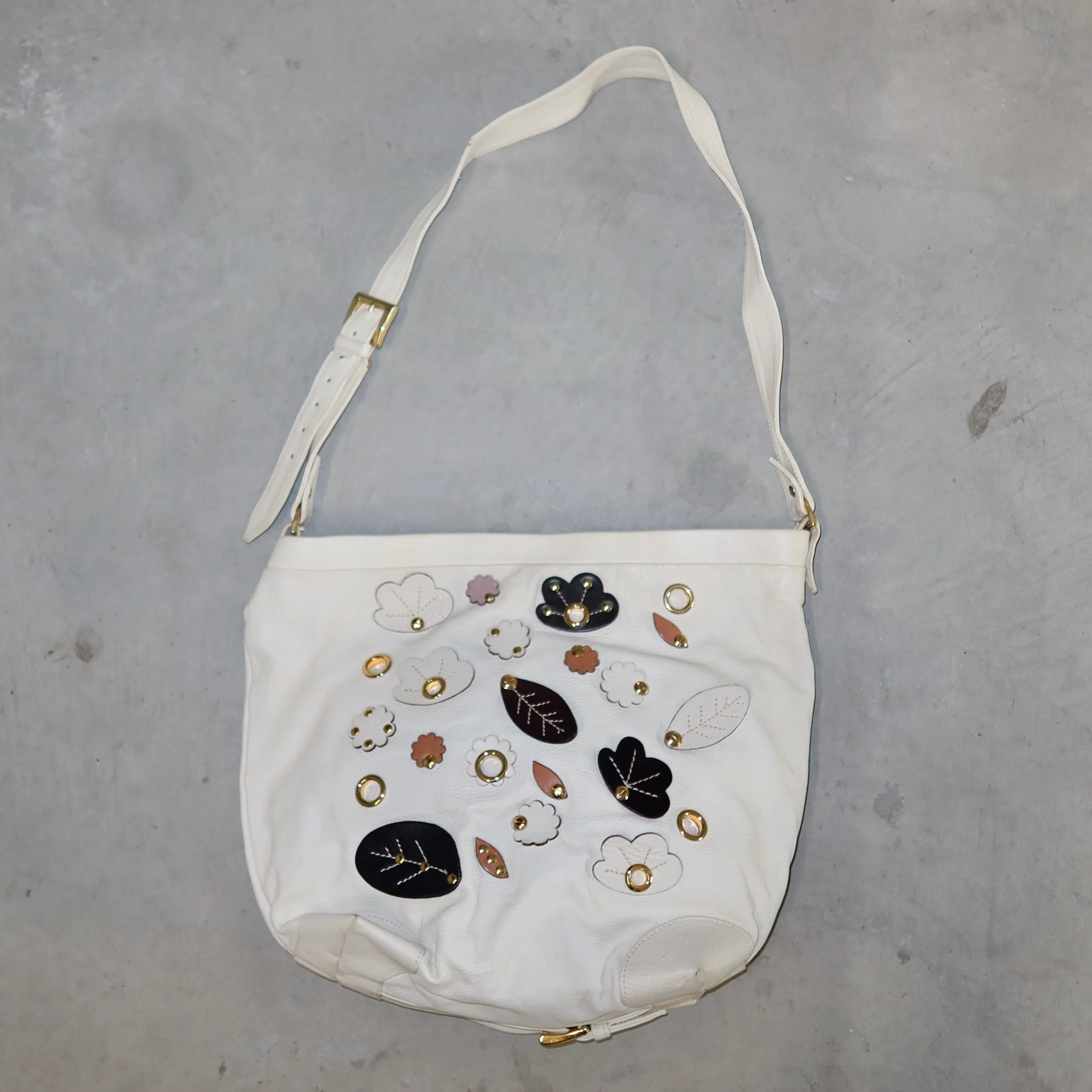 Marni 3D Flower Leather Messenger - Image 15