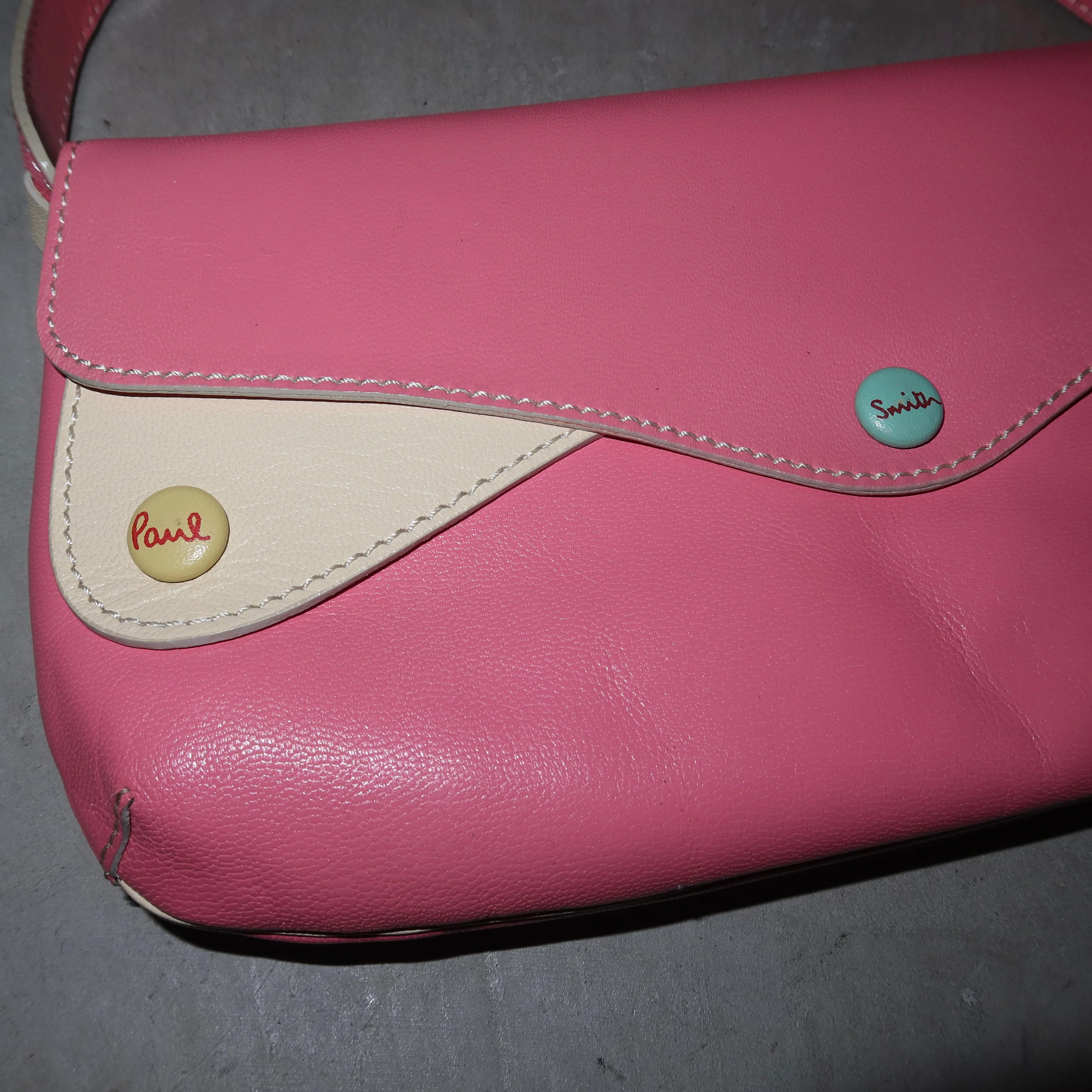 Paul Smith Pink Leather Bag - Image 3