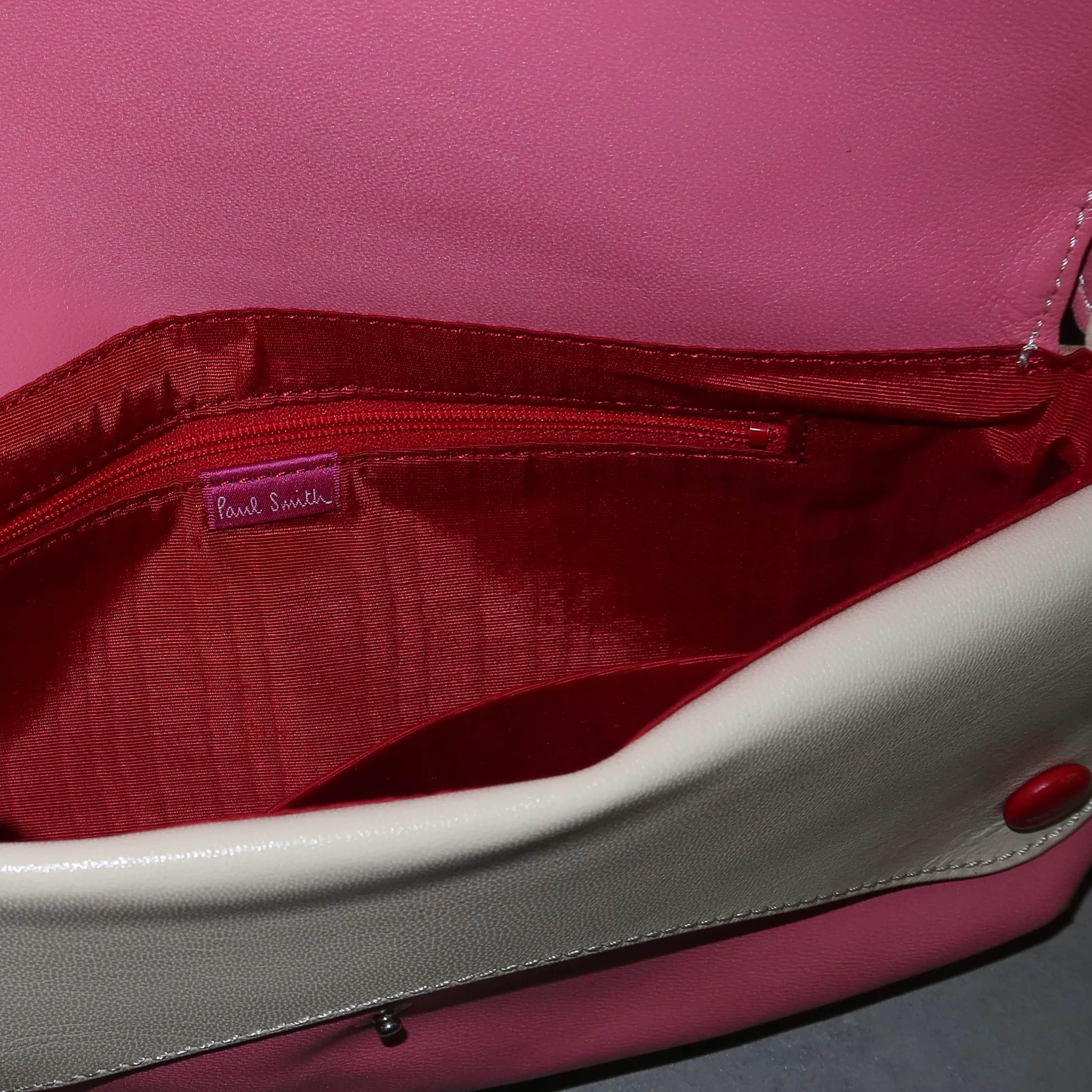 Paul Smith Pink Leather Bag - Image 5