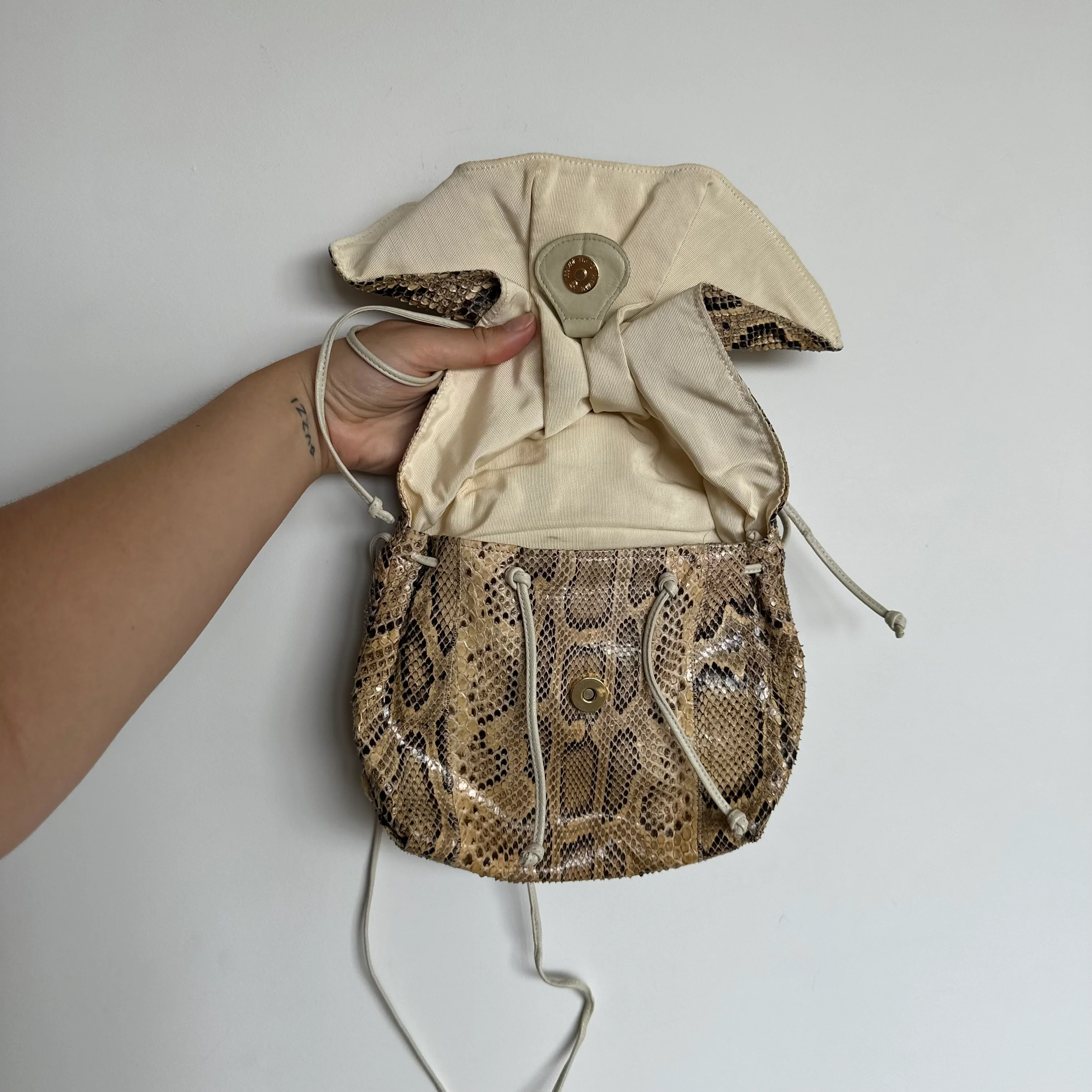 Vintage Snakeskin Crossbody - Image 8